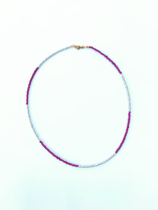 pink and silver